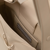 Garra Warm White bolso Tote en piel de ternera