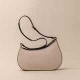 Binomio Bicolor Good Grey Black Shoulder Bag en piel ternera