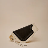 Bonomio Bicolor Good Grey Black Cinturón corsé en piel de ternera