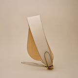 Bonomio Bicolor Good Grey Black Cinturón corsé en piel de ternera