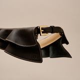 Vuelo Black cinturón corsé en piel de ternera