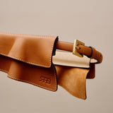 Vuelo Light Caramel cinturón corsé en piel de ternera