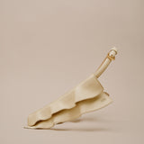 Vuelo Warm White Cinturón corsé en piel de ternera