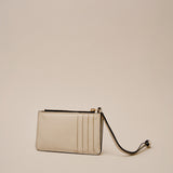 Cartera Binomio de piel negra con cremallera