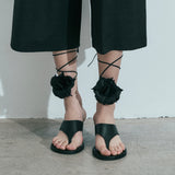 Set 2 collares Pletórica negro en piel de ternera