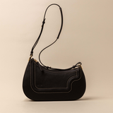 Binomio Black Shoulder Bag en piel de ternera