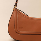 Binomio Light Caramel Shoulder Bag en piel de ternera