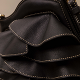 Vuelo Black Soft Clutch en piel de ternera