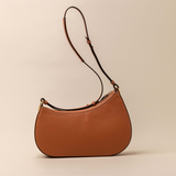 Binomio Light Caramel Leather Shoulder Bag