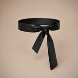 Lace Black Leather Corset Belt
